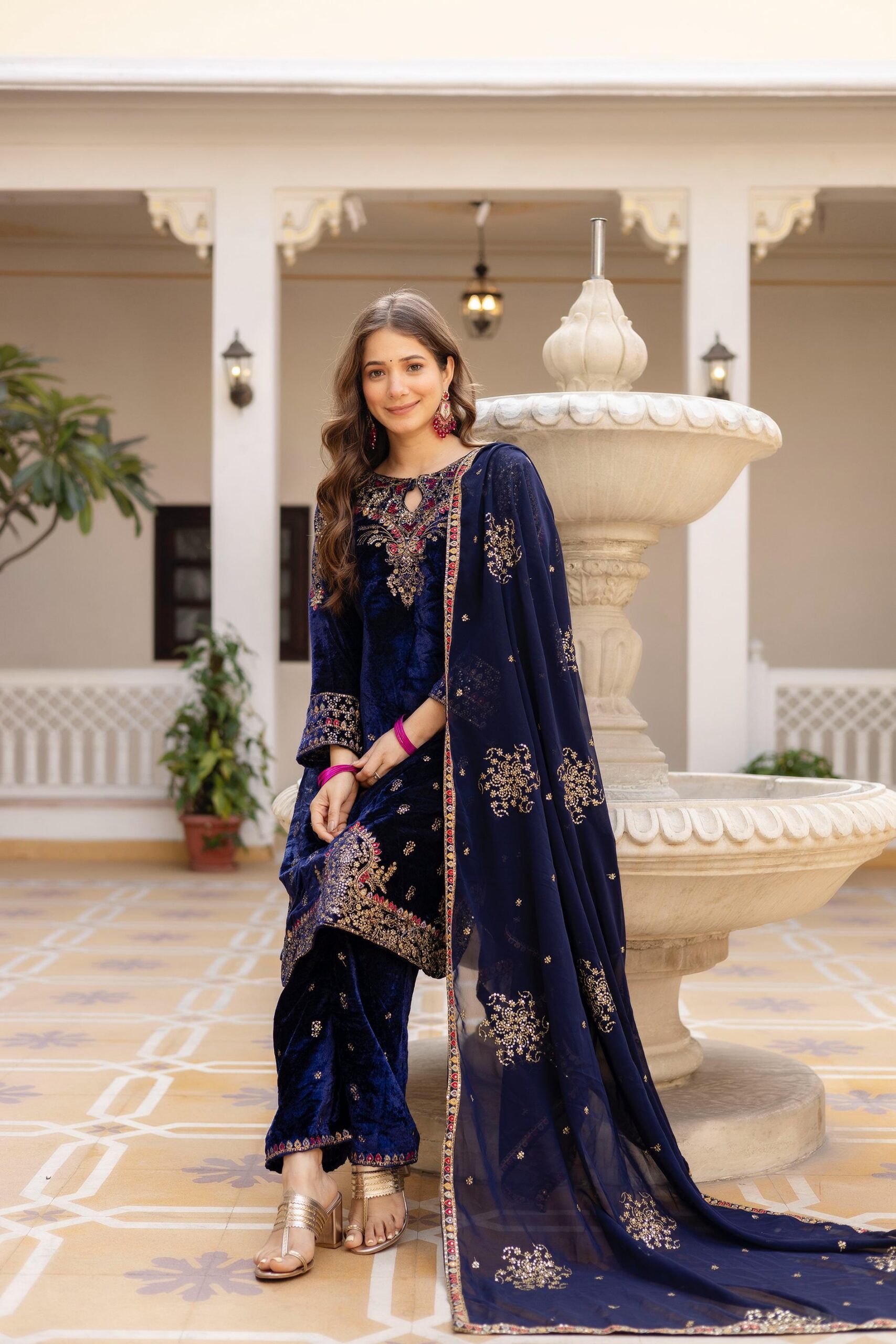 ST 1164 Navy Blue 9000 Velvet Salwar Suit Perfect for Wedding, Party, Family Gatherings, Ethnic Day, Holi – . Best Price ₹2149. Delivery 4-6 Working Days. | Jump Suits, Salwar suit, Casual Suits, Creative suits, Designer Suits, Palazzo Suits, Party Wear Suits, Patiala Suits, Straight Suits