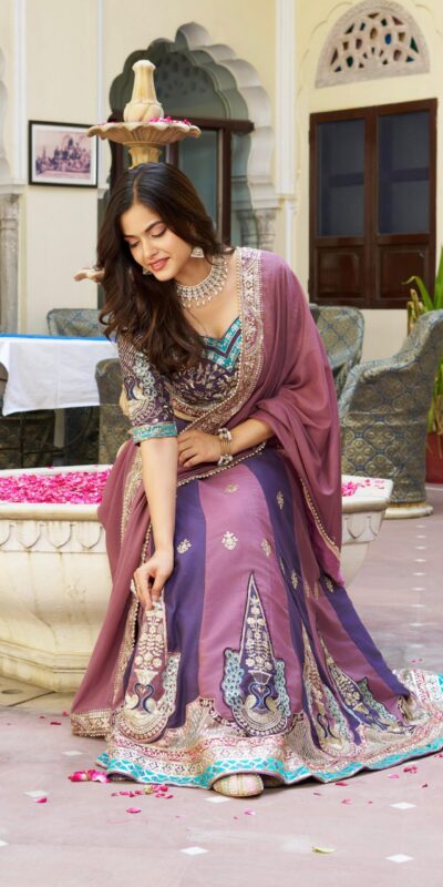 Ram 149 Onion Star Georgette Lehenga Choli with Lace Work & Embroidery Work. Get it for ₹3449. Delivery 4-6 Working Days. Shop now. | Lehenga, Bollywood Lehenga, Creative Lehenga, Designer Lehenga, Embroidered Lehenga, Party Wear Lehenga