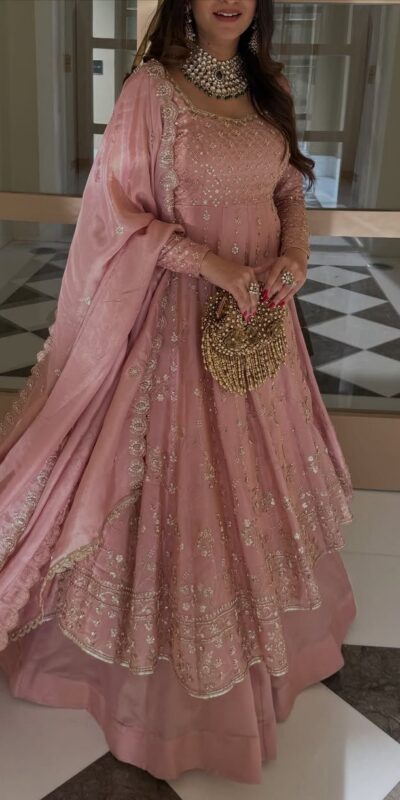 VLM 323 Pink Chinon Silk Lehenga Choli with Lace Work & Embroidery Work. Introductory Price ₹2449. Delivery 4-6 Working Days. Shop now. | Lehenga, Bollywood Lehenga, Creative Lehenga, Designer Lehenga, Embroidered Lehenga, Party Wear Lehenga