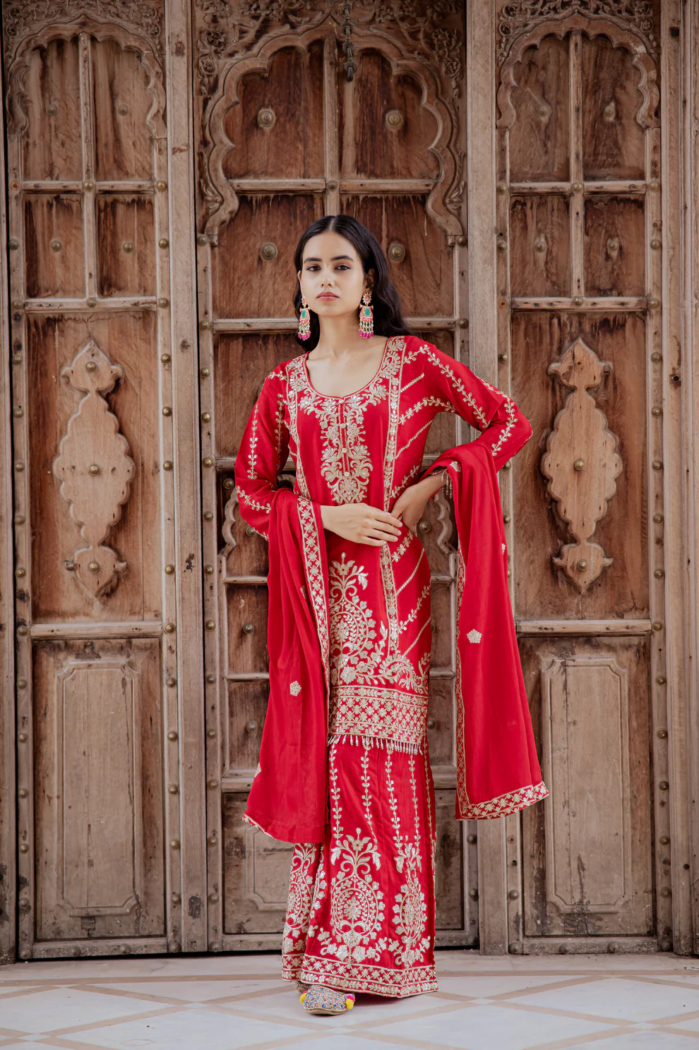 KD 1528 Red Printed Chinon Salwar Suit with Lace Work & Mirror Work. Affordable Price ₹2599. Delivery 4-6 Working Days. Shop now. | Jump Suits, Salwar suit, Casual Suits, Creative suits, Designer Suits, Palazzo Suits, Party Wear Suits, Patiala Suits, Straight Suits