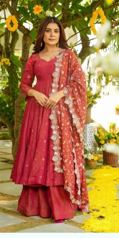 JF 031 Red Color Simmar Silk Anarkali Suit with Embroidery Work. Online Get it for ₹2399. Delivery 4-6 Working Days. Shop now. | Anarkali Suits, Bollywood Anarkali, Creative-Anarkali, Designer Anarkali, Embroidered Anarkali, Party Wear Anarkali