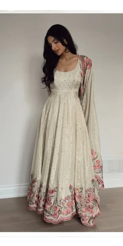 RTC 5873 White Color Chinon Silk Salwar Suit with Designer Work. Exclusive Offer ₹2449. Delivery 4-6 Working Days. Shop now. | Jump Suits, Salwar suit, Casual Suits, Creative suits, Designer Suits, Palazzo Suits, Party Wear Suits, Patiala Suits, Straight Suits