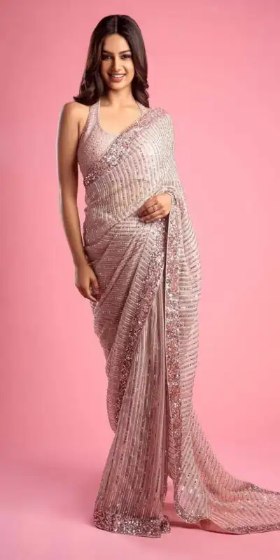 LG 1334 Pink Saree : Georgette Blouse : Phantom Silk Work : Sequence Embroidered Work On All Over The Saree Party, Wedding, @1999/- Only | Sarees, Bollywood Sarees, Creative Sarees, Designer Sarees, Embroidered Sarees, Ethnic Saree, Party Wear Sarees