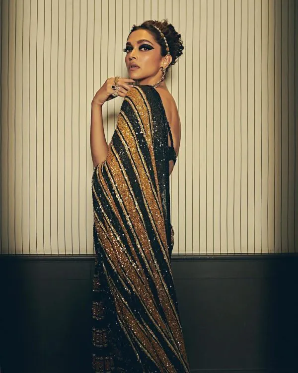 deepika-padukone-in-sabyasachi-gold-black-color-saree