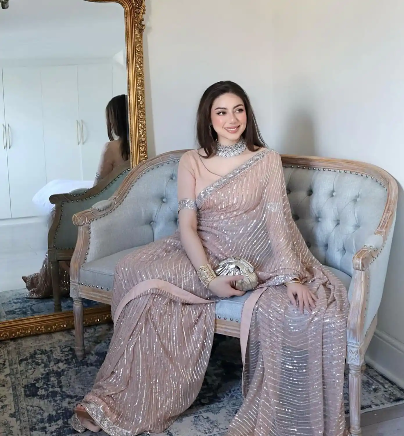 JR 590 Peach Color Georgette Embroidery Sequence work Sequence lace Casual, Wedding, Festive, Events . Expected Delivery  4-6 Working Days @1699/- | Sarees, Bollywood Sarees, Creative Sarees, Designer Sarees, Embroidered Sarees, Ethnic Saree, Modern Digital sarees, Party Wear Sarees