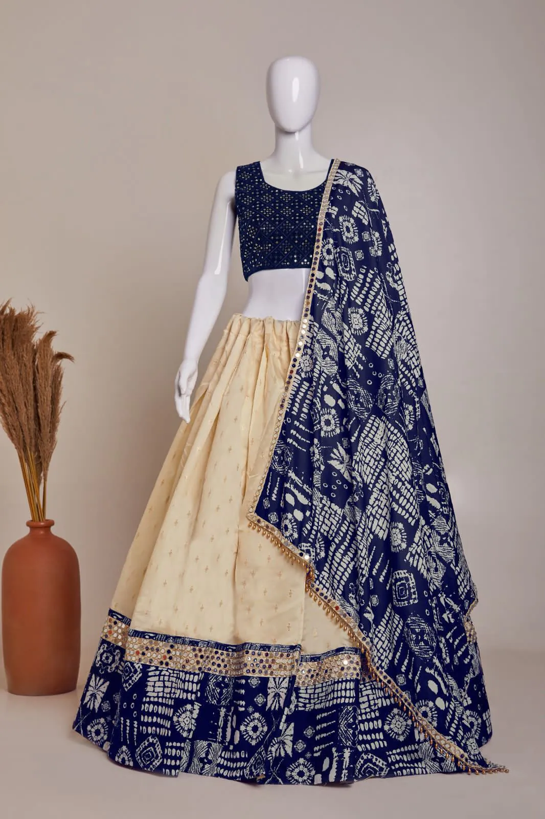 RC 256 White Color Heavy Jaccard Silk Embroidery Print Original Mirror Work Lehenga Choli Casual, Party Wedding, Festive, Events Delivery  4-6 Days @2649/- | Lehenga, Bollywood Lehenga, Creative Lehenga, Designer Lehenga, Embroidered Lehenga, Party Wear Lehenga