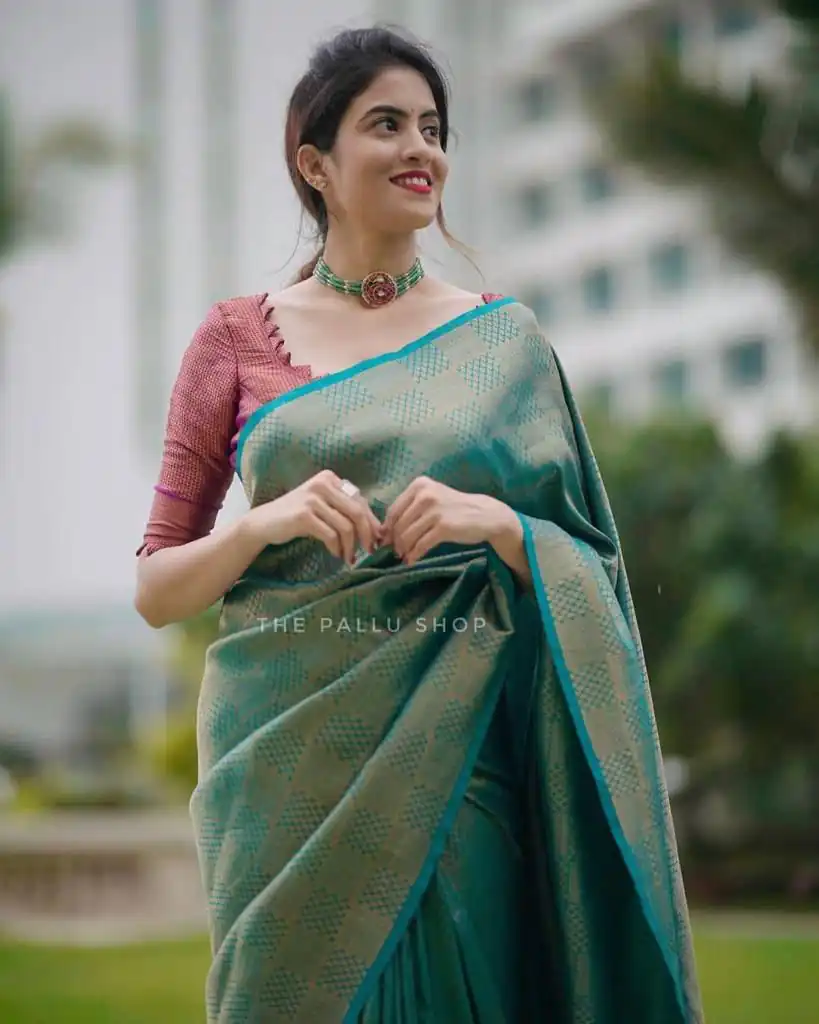 KP 4099 Blue Color Soft Lichi Silk Cloth Rich Pallu All Over Saree Events Casual, Wedding, Festive, Events Etc. Expected Delivery  4-6 Working Days @1349/- | Sarees, Bollywood Sarees, Creative Sarees, Designer Sarees, Embroidered Sarees, Ethnic Saree, Modern Digital sarees, Party Wear Sarees