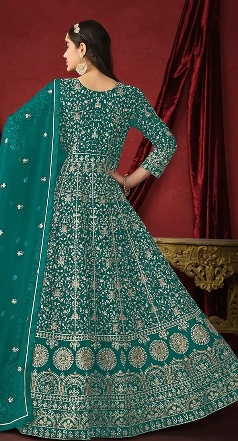 FC DANI 2911 Peacock Green ColorGeorgette Embroidery Salwar Suit Wedding, Party, Festive events, Expected Delivery  4-6 Working Days @3399 | Salwar suit, Casual Suits, Creative suits, Designer Suits, Palazzo Suits, Party Wear Suits, Patiala Suits, Straight Suits