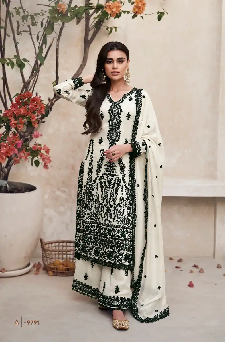 FC ASHIRWAD 79791 White  Color Heavy Vichitra Embroidery Sharara Suit Wedding, Party, Festive Expected Delivery 4-6 Working Days  @2599/- | Jump Suits, Salwar suit, Casual Suits, Creative suits, Designer Suits, Palazzo Suits, Party Wear Suits, Patiala Suits, Straight Suits