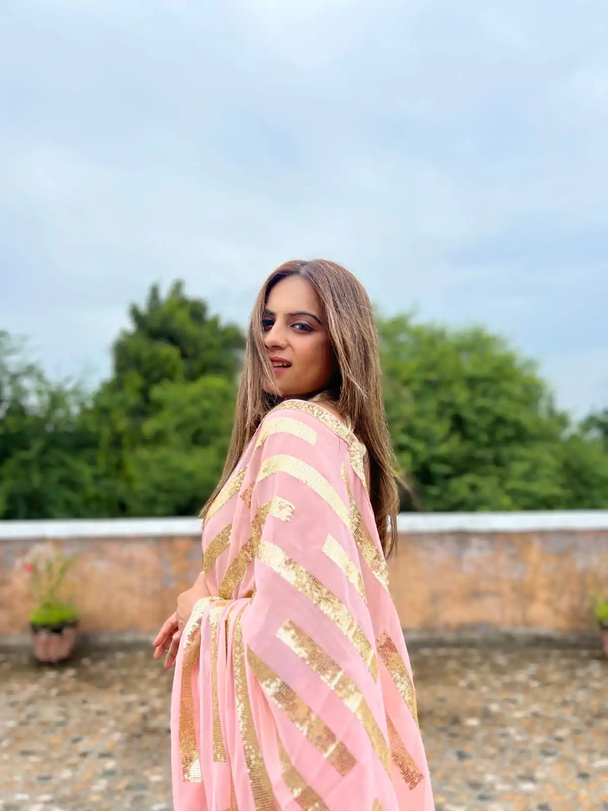 JR 610 Pink Color Georgette Embroidery Sequence Saree Casual, Wedding, Festive, Events Expected Delivery  4-6 Working Days @1749/- | Sarees, Bollywood Sarees, Creative Sarees, Designer Sarees, Embroidered Sarees, Ethnic Saree, Modern Digital sarees, Party Wear Sarees