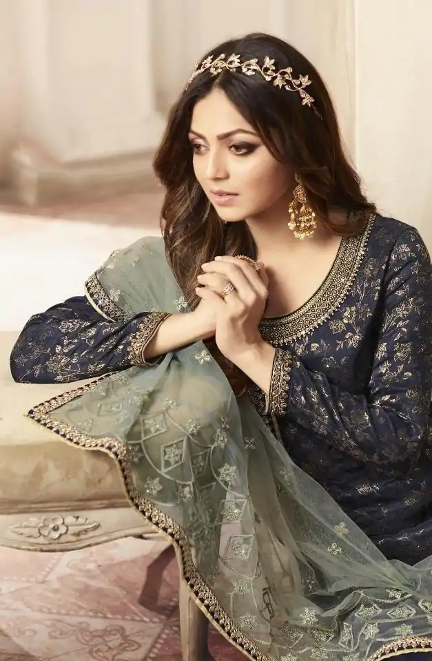 FC L.t 5401 Blue Color Jacquard Silk Georgette Diamond Sharara Suit Wedding, Party, Festive Expected Delivery 4-6 Working Days  @2999/- | Jump Suits, Salwar suit, Casual Suits, Creative suits, Designer Suits, Palazzo Suits, Party Wear Suits, Patiala Suits, Straight Suits