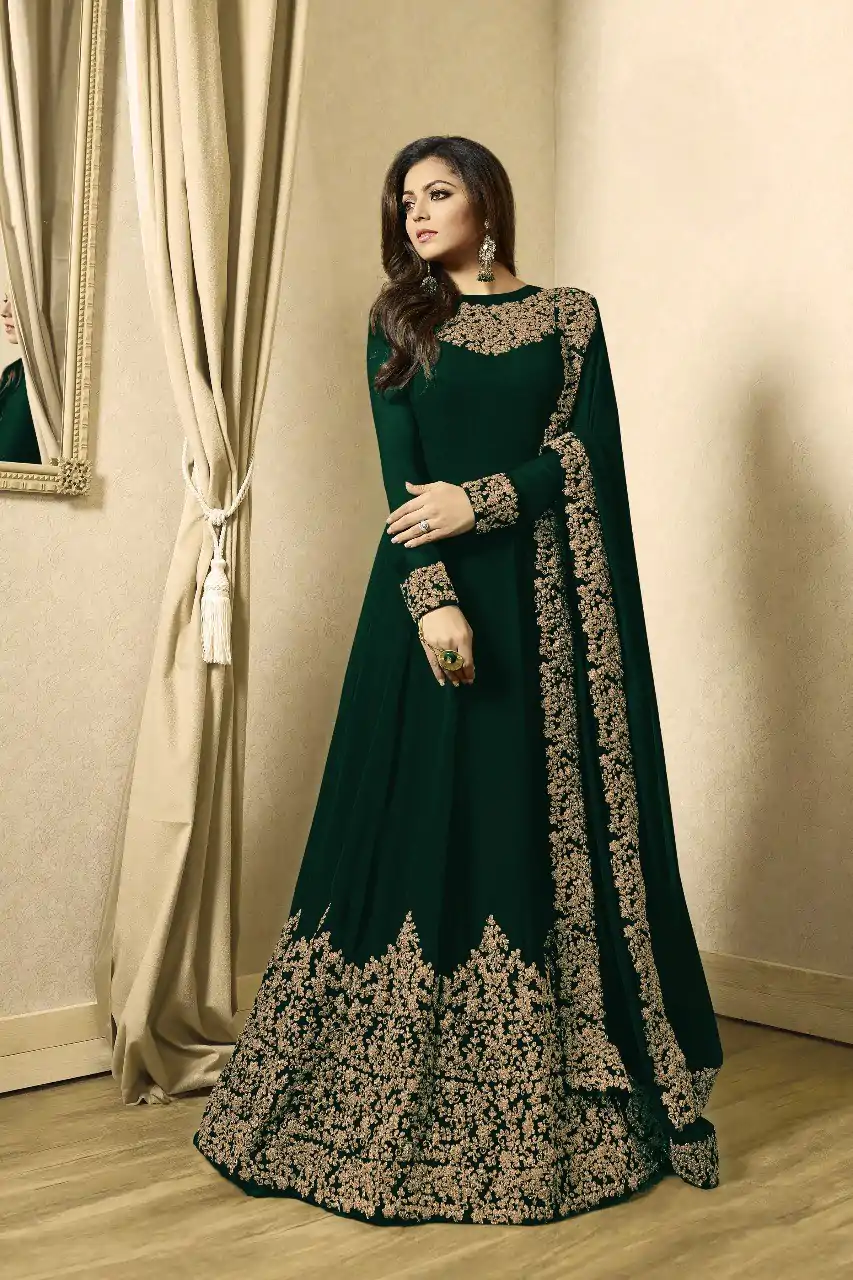 FC TL 1701 C Green Color Georgette Cording Embroidery Sharara Suit Wedding, Party, Festive Expected Delivery 4-6 Working Days  @1749/- | Jump Suits, Salwar suit, Casual Suits, Creative suits, Designer Suits, Palazzo Suits, Party Wear Suits, Patiala Suits, Straight Suits