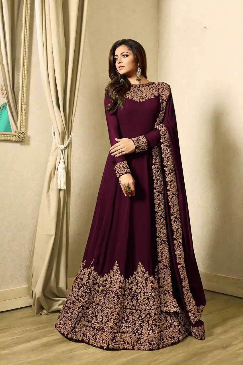 FC TL 1701 Purple Color Georgette Cording Embroidery Sharara Suit Wedding, Party, Festive Expected Delivery 4-6 Working Days  @1749/- | Jump Suits, Salwar suit, Casual Suits, Creative suits, Designer Suits, Palazzo Suits, Party Wear Suits, Patiala Suits, Straight Suits