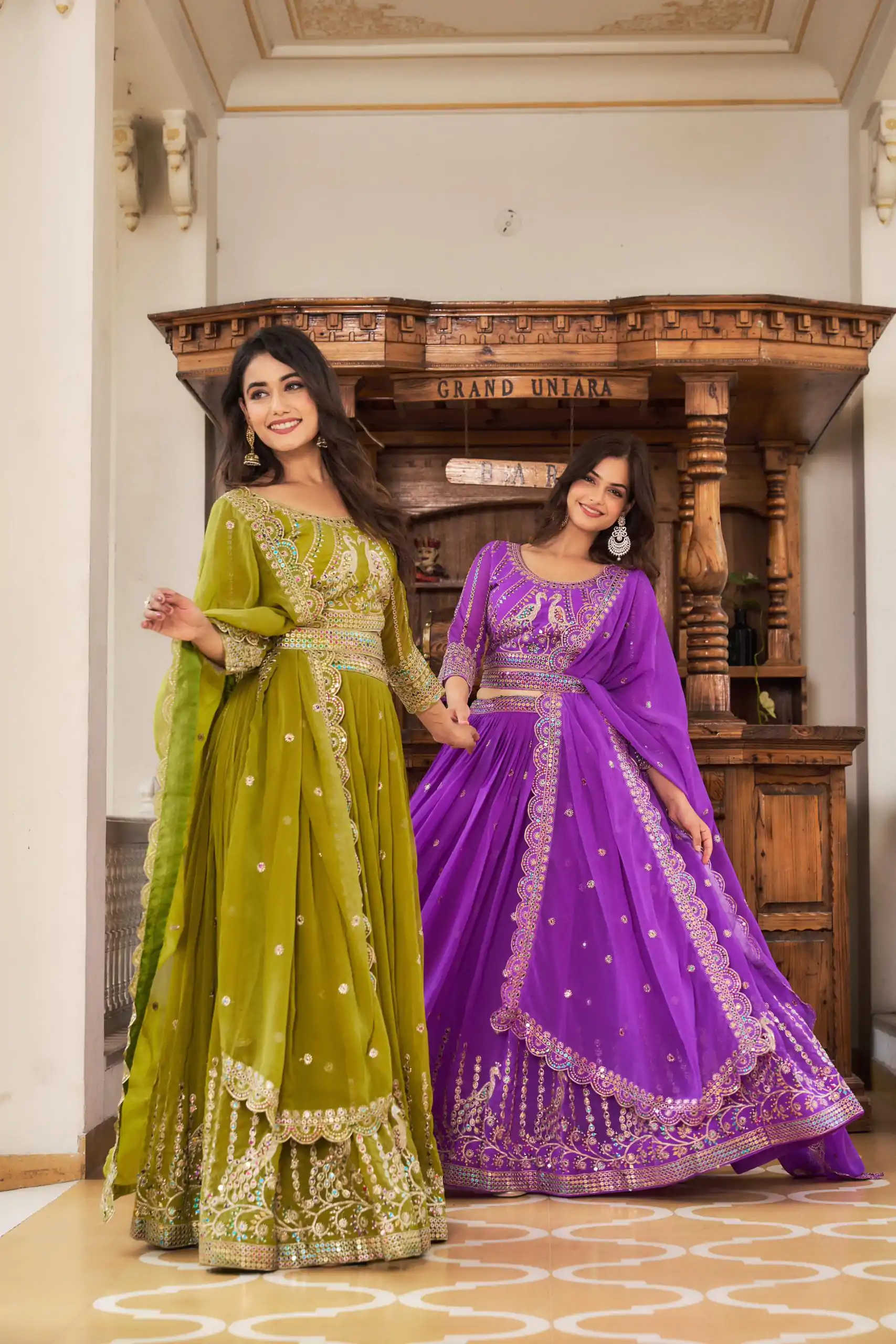 Ram 027 Violet Color Georgette Multi Sequence Work Lehenga Choli Casual, Wedding, Festive, Events Expected Delivery 4-6 Working Days @3049/- | Lehenga, Bollywood Lehenga, Creative Lehenga, Designer Lehenga, Embroidered Lehenga, Party Wear Lehenga