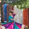 Nice Blue Color Georgette Mirror Less khadi Print Lehenga Choli