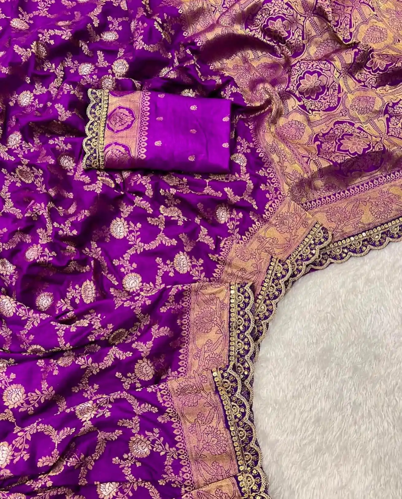 MS 469 Purple color Jacquard Weaving With Embroidery Cording Lace Saree Casual, Wedding, Festive, Events . Expected Delivery  4-6 Working Days @1649/- only                                                                                                                                                                    | Sarees, Bollywood Sarees, Creative Sarees, Designer Sarees, Embroidered Sarees, Ethnic Saree, Modern Digital sarees, Party Wear Sarees