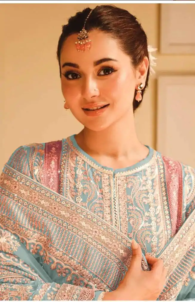 FC 1140 Sky Blue Color Fox Georgette With Embroidery Sequence With Moti Salwar Suit Casual, Wedding, Party, Festive, Events Etc.4-6 Working Days@ 2399/-only | Jump Suits, Salwar suit, Casual Suits, Creative suits, Designer Suits, Palazzo Suits, Party Wear Suits, Patiala Suits, Straight Suits