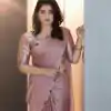 Perfects Pink Color Rangoli Silk Handwork And Cutwork With Pearl Saree