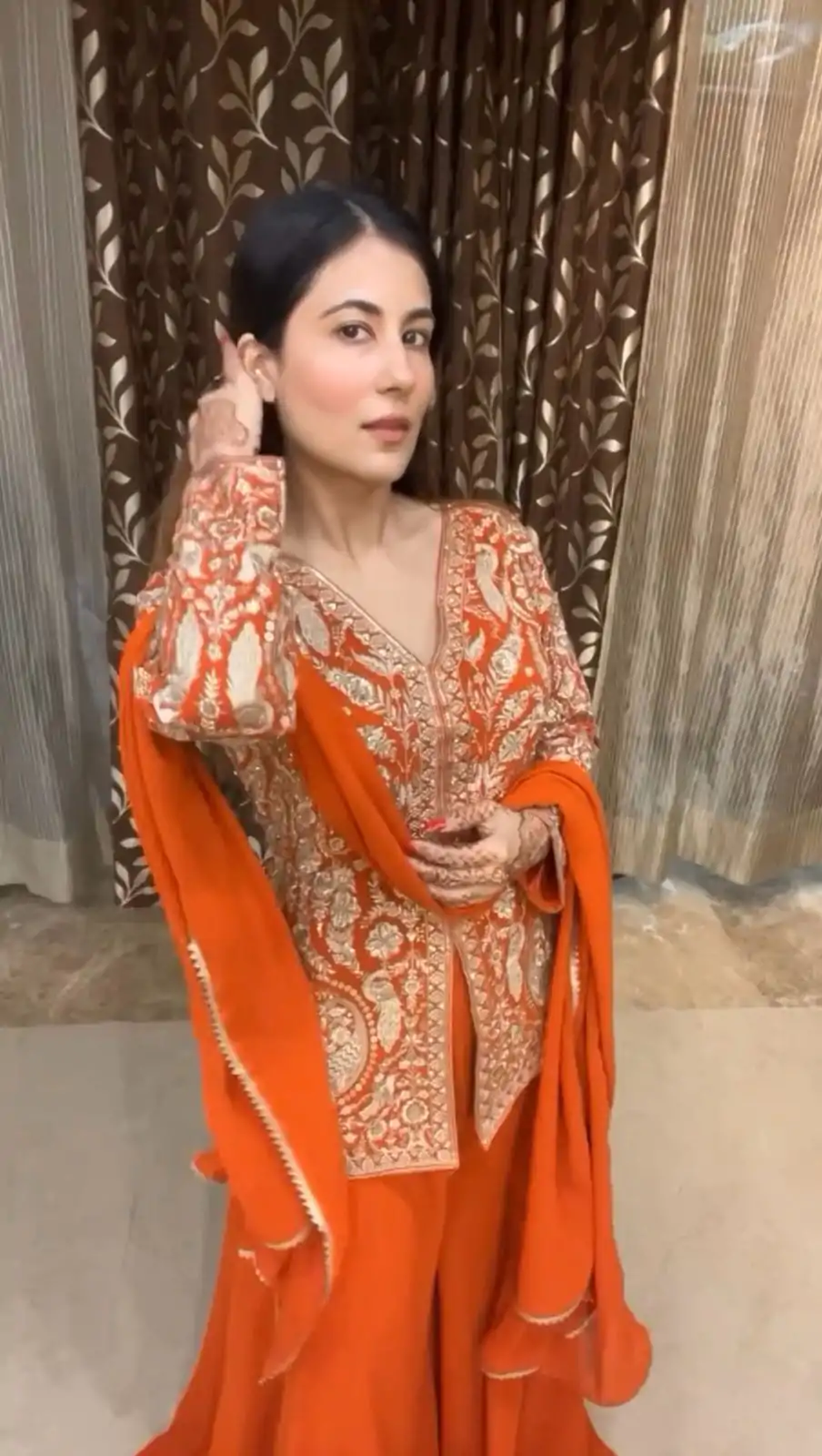 LG 1918 Orange Color Chinon With Embroidery Sequence Work Salwar Suit Casual, Wedding, Party, Festive, Events Etc.4-6 Working Days@ 2299/-only | Jump Suits, Salwar suit, Casual Suits, Creative suits, Designer Suits, Palazzo Suits, Party Wear Suits, Patiala Suits, Straight Suits