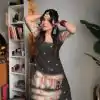 Black Chinnon Silk Embroidery Work Salwar Suit