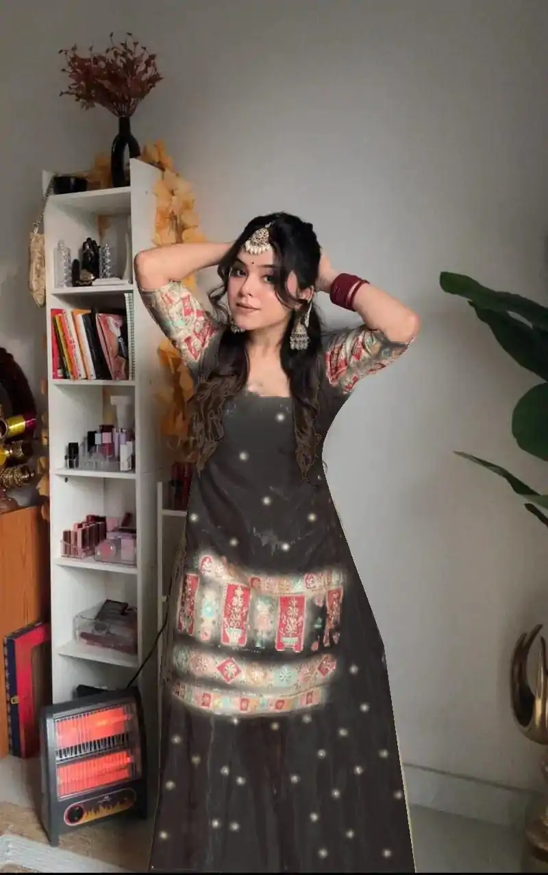 VLM 242 Black Chinnon Silk Embroidery Work Salwar Suit Casual, Wedding, Party, Festive, Events Etc.4-6 Working Days@ 2099/-only | Jump Suits, Salwar suit, Casual Suits, Creative suits, Designer Suits, Palazzo Suits, Party Wear Suits, Patiala Suits, Straight Suits