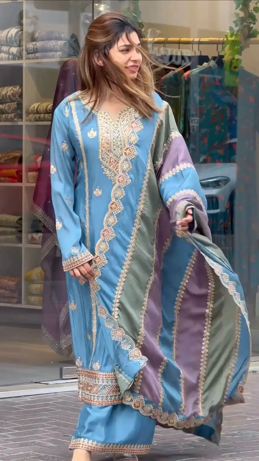 AD 145 Sky Blue Color Faux Georgette With Embroidery Sequence Work Salwar Suit Casual, Wedding, Party, Festive, Events Etc.4-6 Working Days@ 2099/-only | Jump Suits, Salwar suit, Casual Suits, Creative suits, Designer Suits, Palazzo Suits, Party Wear Suits, Patiala Suits, Straight Suits