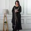 Superb Black Color Star Georgette With Embroidery Work Anarkali Gown