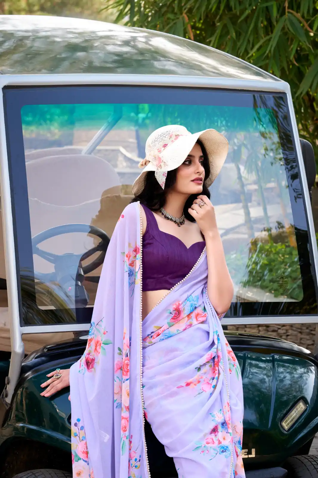 YNF 7041 Light Purple Color Weightless Marble Floral Printed Saree Casual, Wedding, Festive, Events . Expected Delivery  4-6 Working Days @1549/- only                                                                                                                                           | Sarees, Bollywood Sarees, Creative Sarees, Designer Sarees, Embroidered Sarees, Ethnic Saree, Modern Digital sarees, Party Wear Sarees