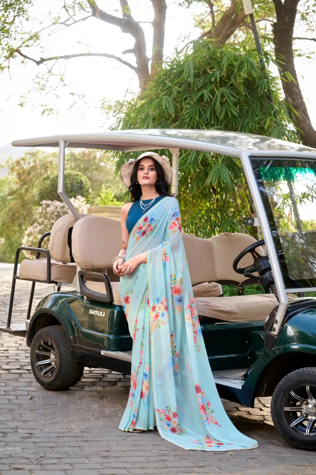 YNF 7041 Sky blue Color Weightless Marble Floral Printed Saree Casual, Wedding, Festive, Events . Expected Delivery  4-6 Working Days @1549/- only                                                                                                                                         | Sarees, Bollywood Sarees, Creative Sarees, Designer Sarees, Embroidered Sarees, Ethnic Saree, Modern Digital sarees, Party Wear Sarees