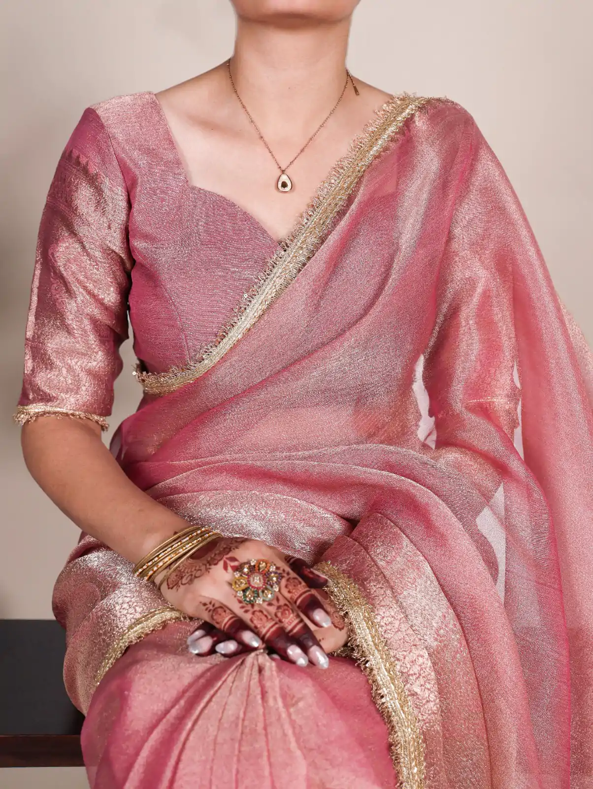 YNF 7114 Pink Color Tissue Shimmer Zari Weaving Work Saree Casual, Wedding, Festive, Events . Expected Delivery  4-6 Working Days @1699/- only                                                                                                                   | Sarees, Bollywood Sarees, Creative Sarees, Designer Sarees, Embroidered Sarees, Ethnic Saree, Modern Digital sarees, Party Wear Sarees