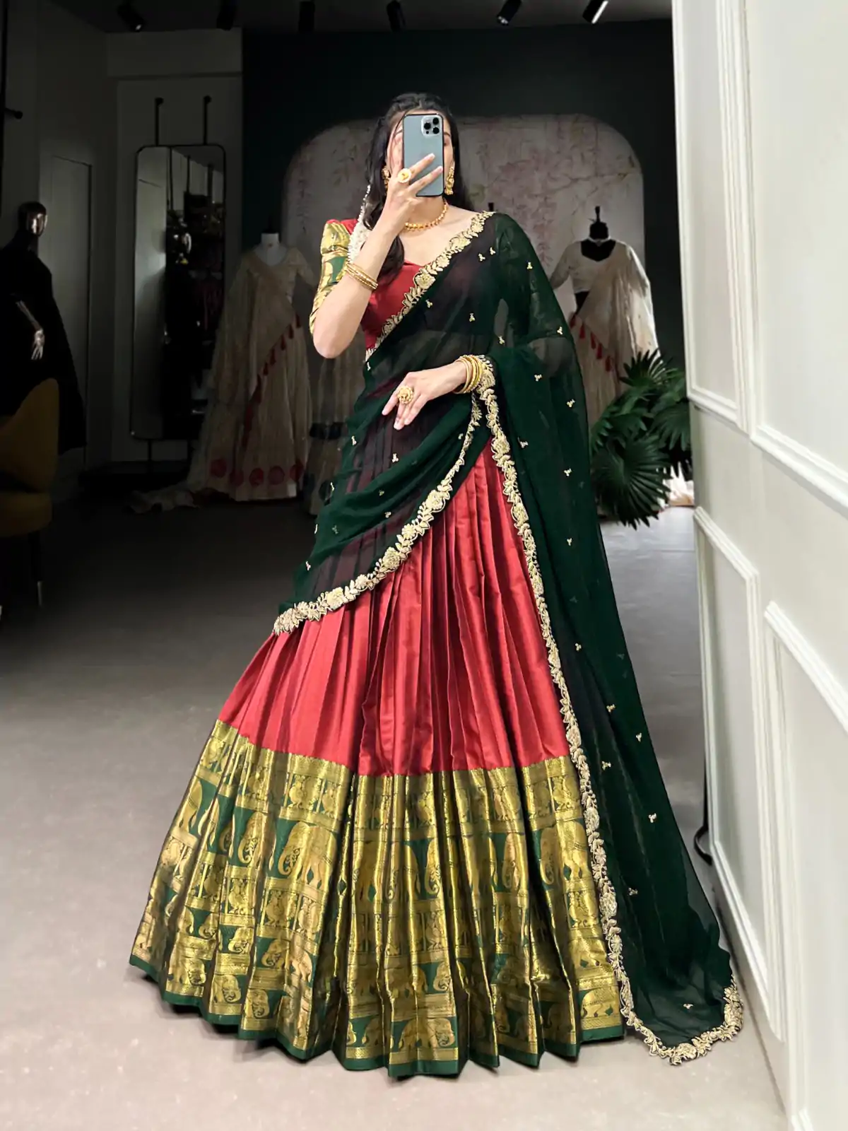 LNB 2032 Red Color Narayan Pattu Zari Weaving Work Lehenga Choli Casual, Wedding, Party, Festive, Events Etc.4-6 Working Days@ 1999/-only | Lehenga, Bollywood Lehenga, Creative Lehenga, Designer Lehenga, Embroidered Lehenga, Party Wear Lehenga