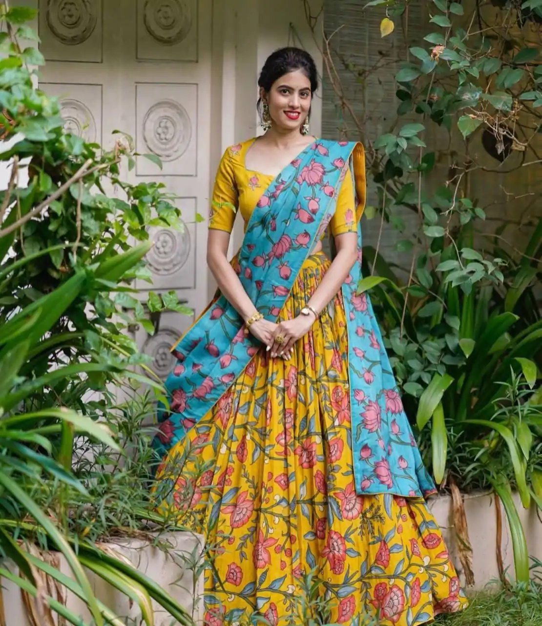 PC 380 Yellow Color Chant Crepe Kalamkari Print Lehenga Choli Casual, Wedding, Party, Festive, Events Etc.4-6 Working Days@ 2079/-only | Lehenga, Bollywood Lehenga, Creative Lehenga, Designer Lehenga, Embroidered Lehenga, Party Wear Lehenga