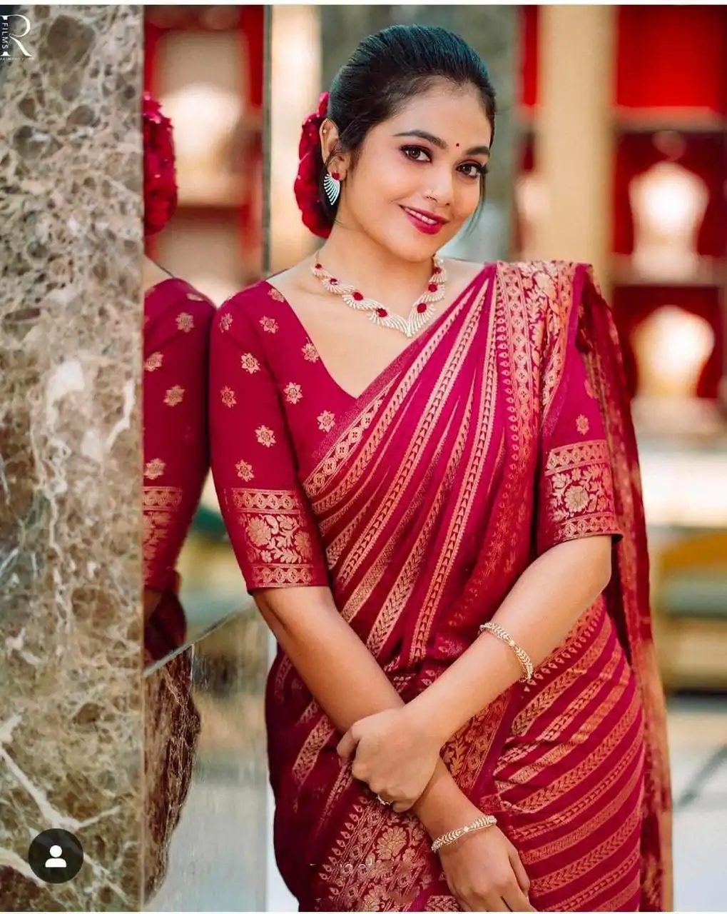 MS 503 Red Color Soft Litchi Silk On All Over Saree Casual, Wedding, Festive, Events . Expected Delivery  4-6 Working Days @1199/- only                                                                                                                                             | Sarees, Bollywood Sarees, Creative Sarees, Designer Sarees, Embroidered Sarees, Ethnic Saree, Modern Digital sarees, Party Wear Sarees