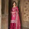 Rani Pink Chinnon Silk Sequence Work Salwar Suit