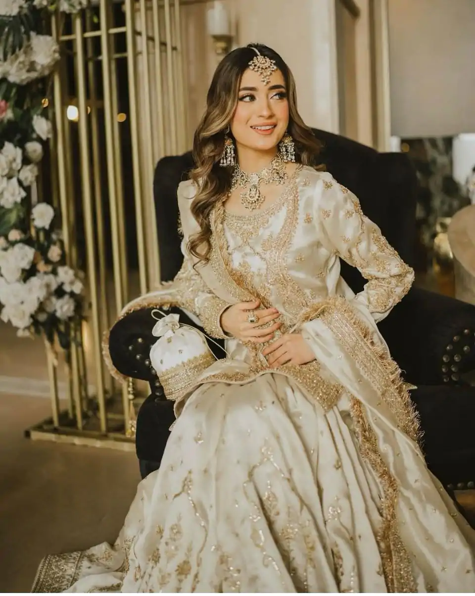 VLM 270 Half White Color Chinon Silk Embroidery Work Salwar Suit Casual, Wedding, Festive, Events . Expected Delivery  4-6 Working Days @2299/- only      | Jump Suits, Salwar suit, Casual Suits, Creative suits, Designer Suits, Palazzo Suits, Party Wear Suits, Patiala Suits, Straight Suits