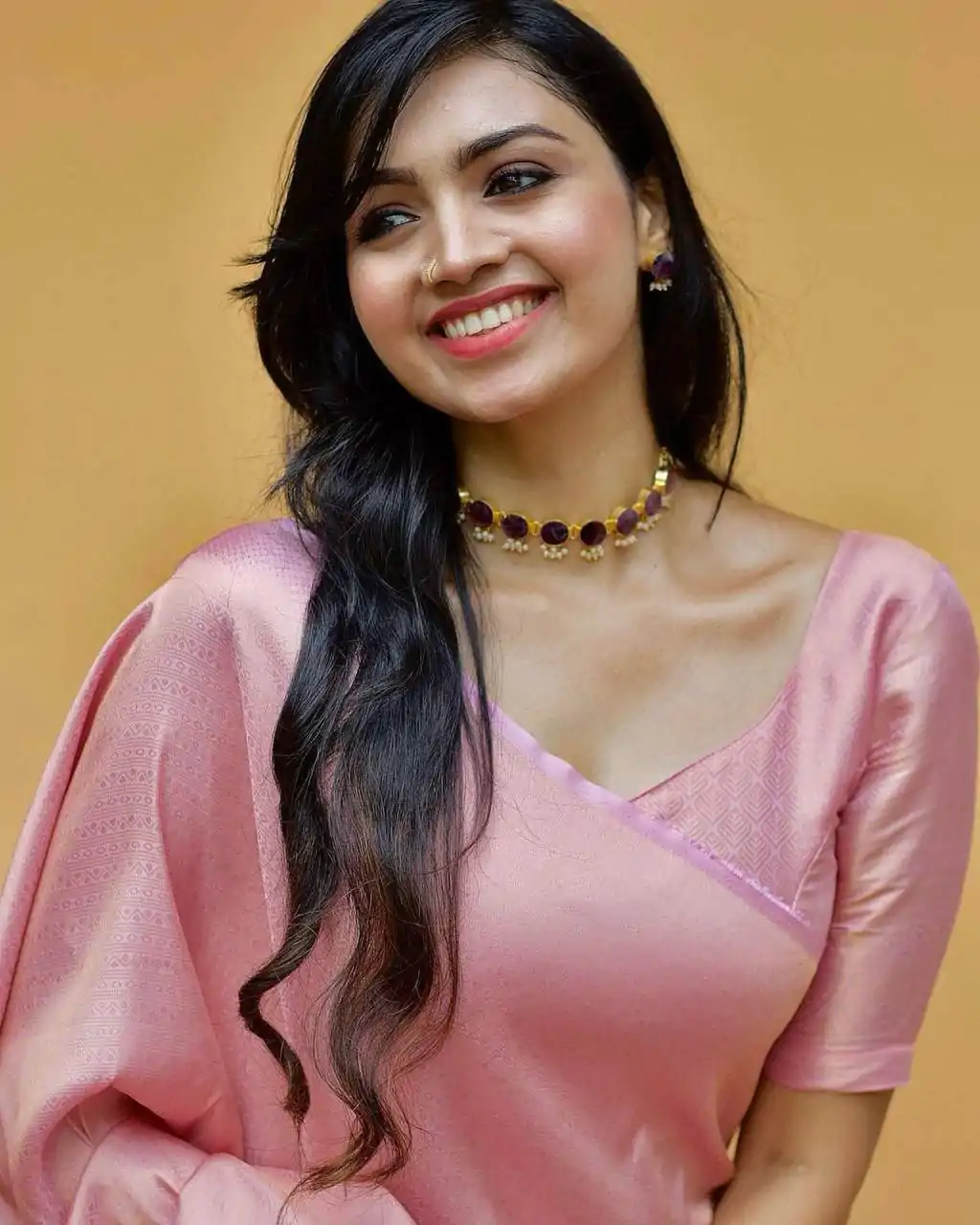 KP 4074 Pink  Color Lichi Silk Jacquard Work On All Over Saree Casual, Wedding, Festive, Events . Expected Delivery  4-6 Working Days @1399/- only                                                                                                                                           | Sarees, Bollywood Sarees, Creative Sarees, Designer Sarees, Embroidered Sarees, Ethnic Saree, Modern Digital sarees, Party Wear Sarees