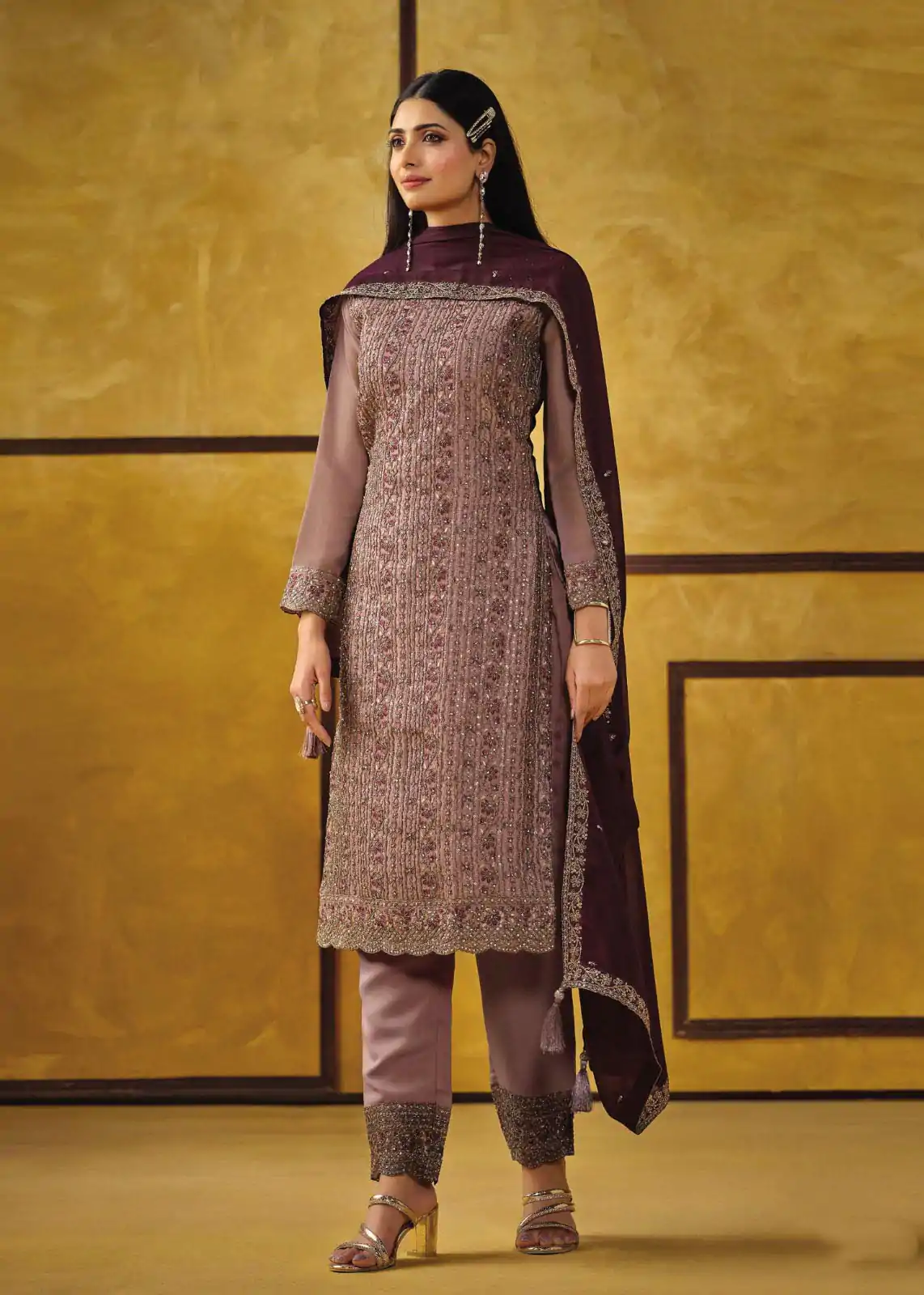 FC 5421 Pink Color Rangoli Coding Sequence Work Salwar Suit Casual, Wedding, Party, Festive, Events Etc.4-6 Working Days@ 2749/-only | Jump Suits, Salwar suit, Casual Suits, Creative suits, Designer Suits, Palazzo Suits, Party Wear Suits, Patiala Suits, Straight Suits