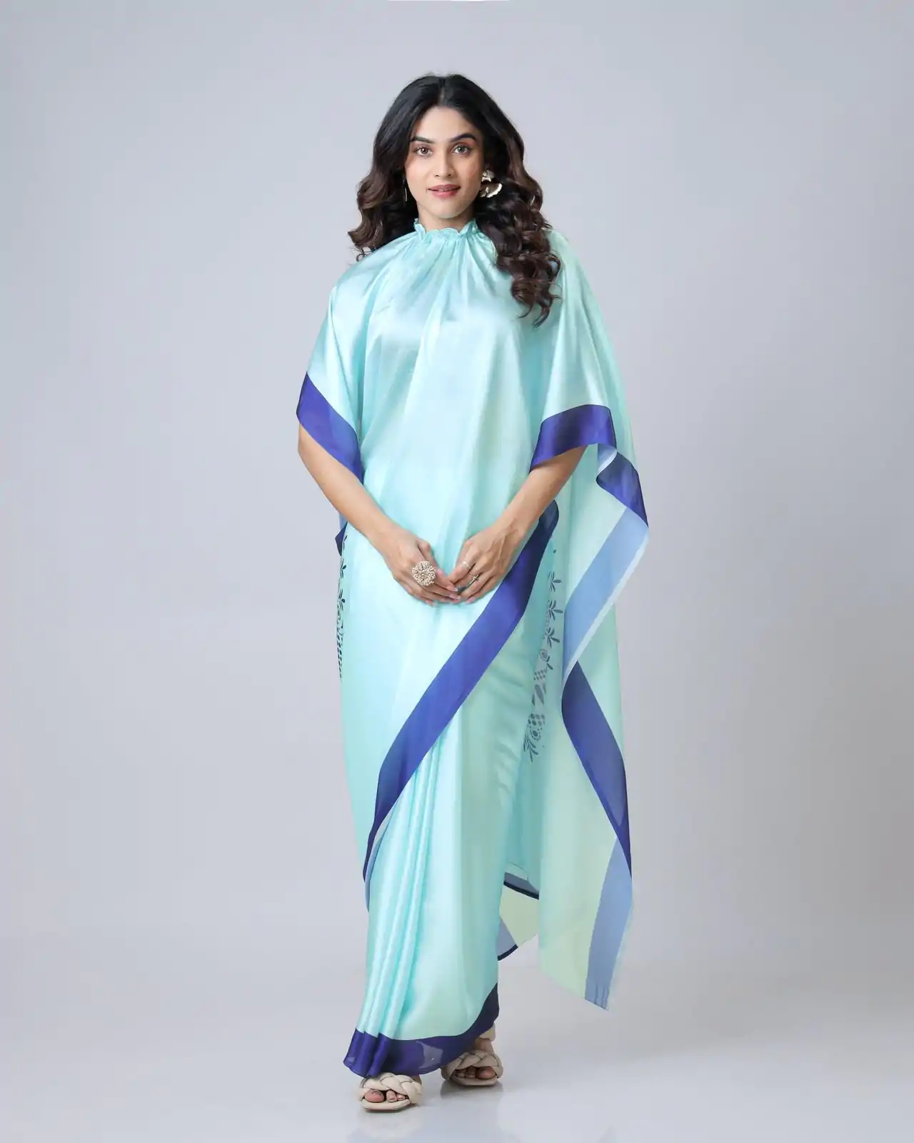 ST 1102B Sky Blue Color Japan Satin Digital Print Work Saree Casual, Wedding, Festive, Events . Expected Delivery  4-6 Working Days @1849/- only      | Sarees, Bollywood Sarees, Creative Sarees, Designer Sarees, Embroidered Sarees, Ethnic Saree, Modern Digital sarees, Party Wear Sarees