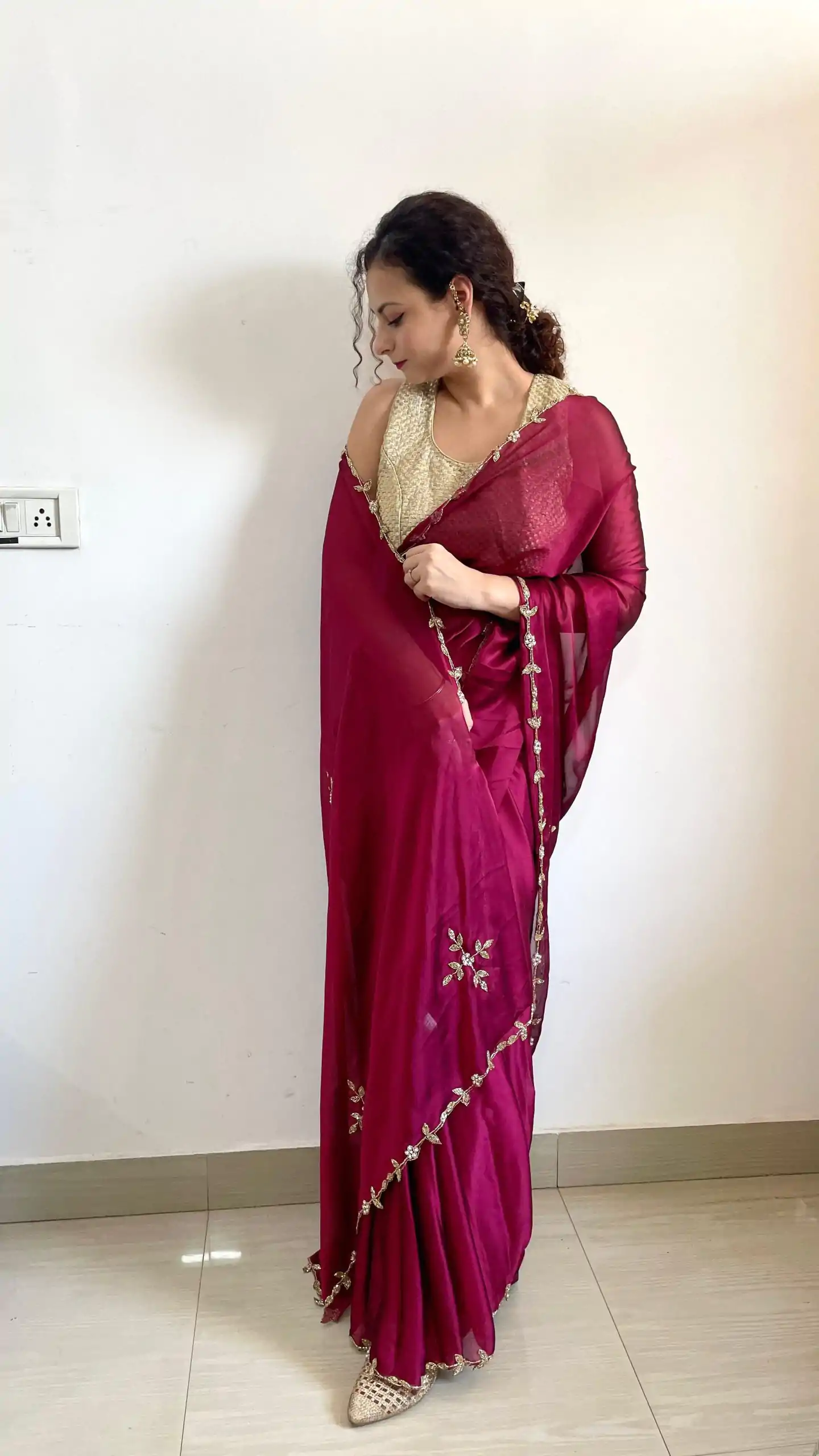  AC Resham Rani Pink Color Rangoli Silk Handwork Cutwork Pearl Saree Casual, Wedding, Festive, Events . Expected Delivery  4-6 Working Days @1999/- only                                                                                                                                             | Sarees, Bollywood Sarees, Creative Sarees, Designer Sarees, Embroidered Sarees, Ethnic Saree, Modern Digital sarees, Party Wear Sarees