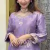 Grand Purple Color Jimmy Choo Silk Sequence Work Salwar Suit
