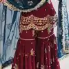 Perfect Red Color Georgette Sequence Work Salwar Suit