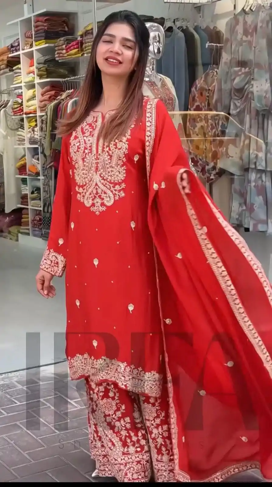 VLM 271 Red Color Chinon Silk With Embroidery Work Salwar Suit Casual, Wedding, Festive, Events . Expected Delivery  4-6 Working Days @2149/- only      | Jump Suits, Salwar suit, Casual Suits, Creative suits, Designer Suits, Palazzo Suits, Party Wear Suits, Patiala Suits, Straight Suits