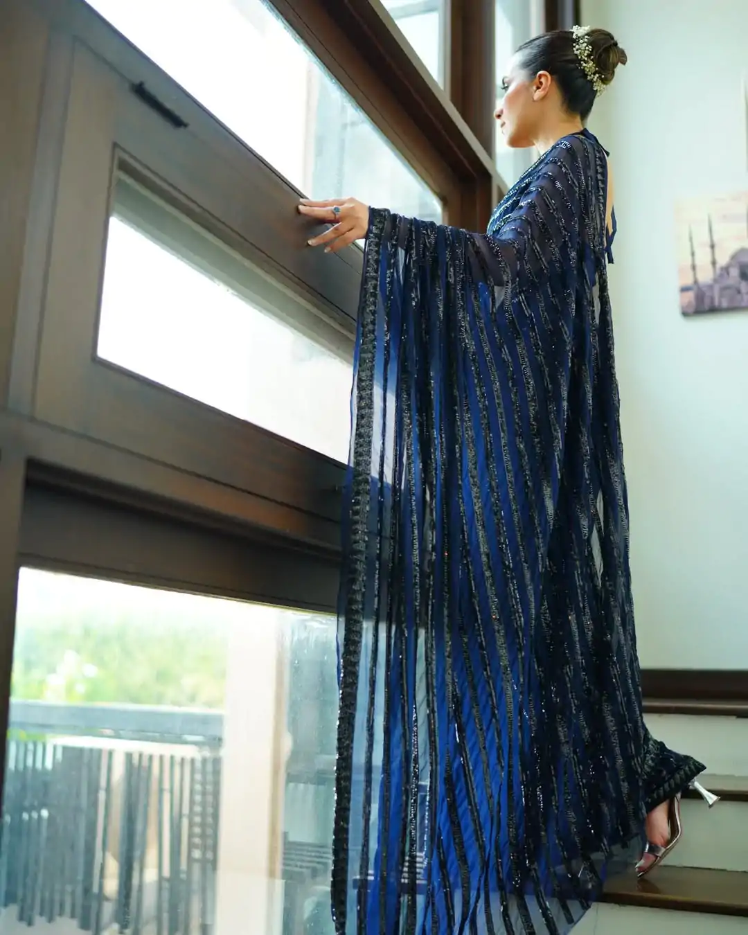 JR 633 Navy Blue Color Georgette Sequence Work Saree Casual, Wedding, Festive, Events . Expected Delivery  4-6 Working Days @1899/- only                                                                                                                                           | Sarees, Bollywood Sarees, Creative Sarees, Designer Sarees, Embroidered Sarees, Ethnic Saree, Modern Digital sarees, Party Wear Sarees