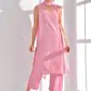 Superb Pink Color Pure Cotton Print Salwar Suit