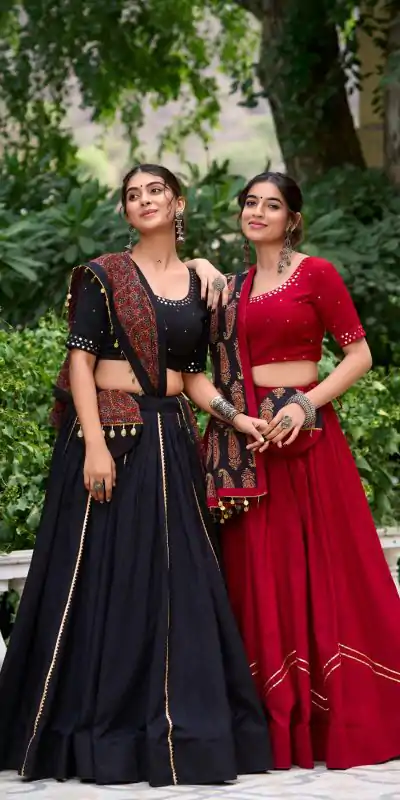 LNB 1697 Black Color Pure Cotton Plain With Gota Patti Touch Up Lehenga Choli Wedding, Party, Festive, Events Etc. Delivery 4-6 Working Days Rs 3499 | Lehenga, Bollywood Lehenga, Creative Lehenga, Designer Lehenga, Embroidered Lehenga, Party Wear Lehenga