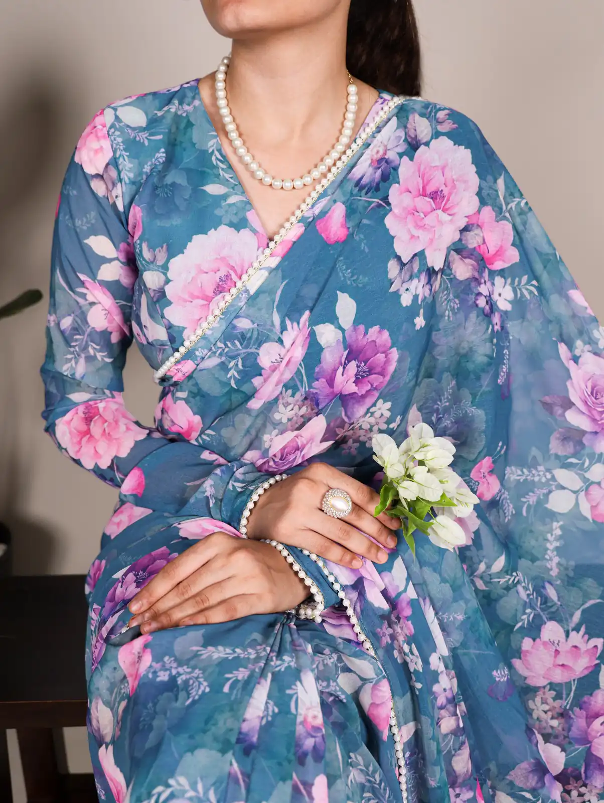 YNF 7010 Blue Color Weightless Marbal Floral Printed Pearl Lace Saree Casual, Wedding, Festive, Events . Expected Delivery  4-6 Working Days @1599/- only                                                                                | Sarees, Bollywood Sarees, Creative Sarees, Designer Sarees, Embroidered Sarees, Ethnic Saree, Modern Digital sarees, Party Wear Sarees