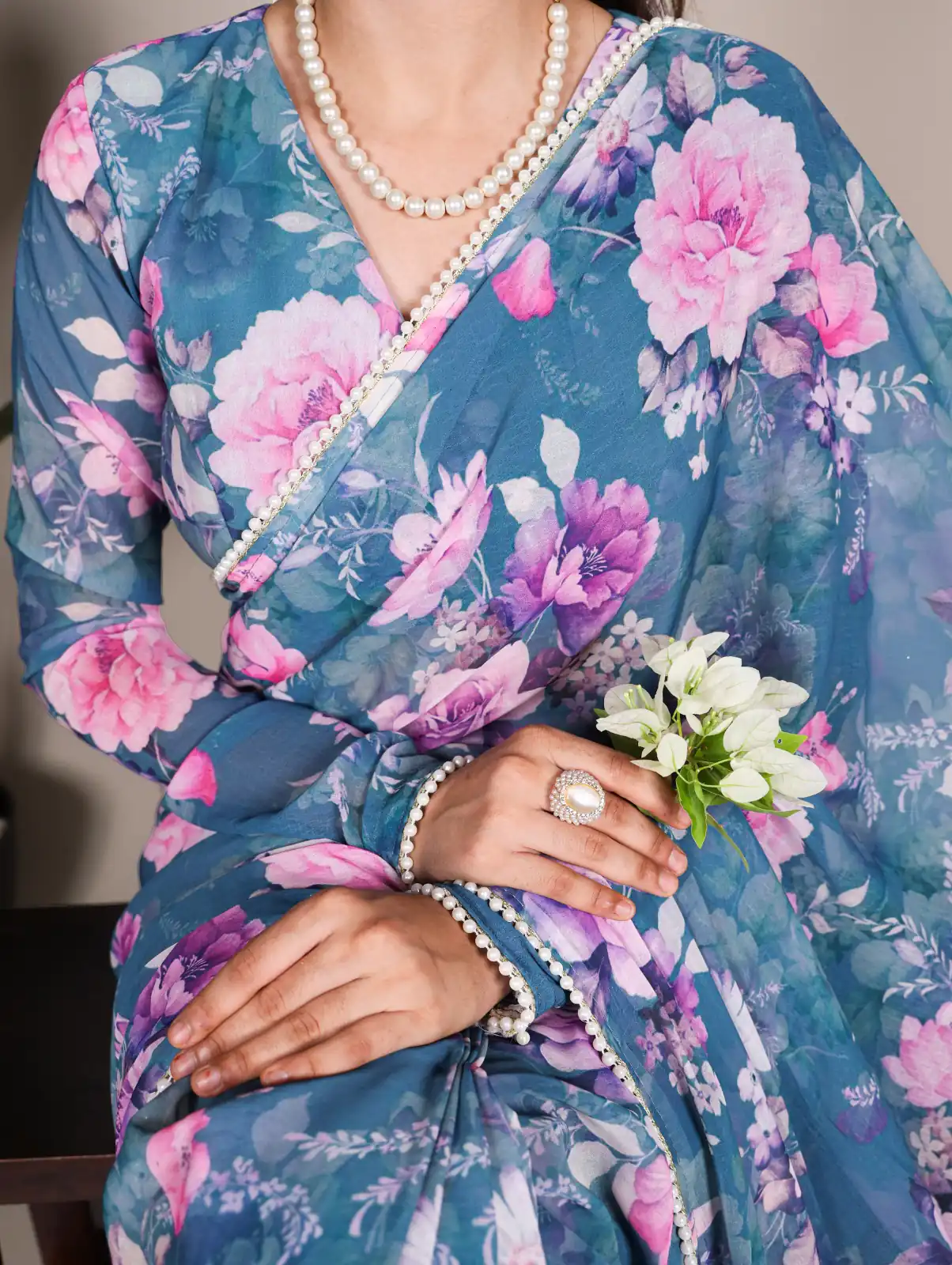 YNF 7010 Blue Color Weightless Marbal Floral Printed Pearl Lace Saree Casual, Wedding, Festive, Events . Expected Delivery  4-6 Working Days @1599/- only                                                                                | Sarees, Bollywood Sarees, Creative Sarees, Designer Sarees, Embroidered Sarees, Ethnic Saree, Modern Digital sarees, Party Wear Sarees