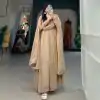 YNF 5102 Chiku Color Georgette Plain Sequins Embroidery Lace Gown Casual, Wedding, Festive, Events . Expected Delivery  4-6 Working Days @1749/- only      | Gowns, Bollywood Gowns, Creative Gowns, Designer Gowns, Embroidered Gowns, Party Wear Gowns