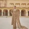 DF 3441 Chiku Color Mono Net Heavy 5mm Sequins Embroidery Work Saree Casual, Wedding, Festive, Events . Expected Delivery  4-6 Working Days @1799/- only                                                                                | Sarees, Bollywood Sarees, Creative Sarees, Designer Sarees, Embroidered Sarees, Ethnic Saree, Modern Digital sarees, Party Wear Sarees