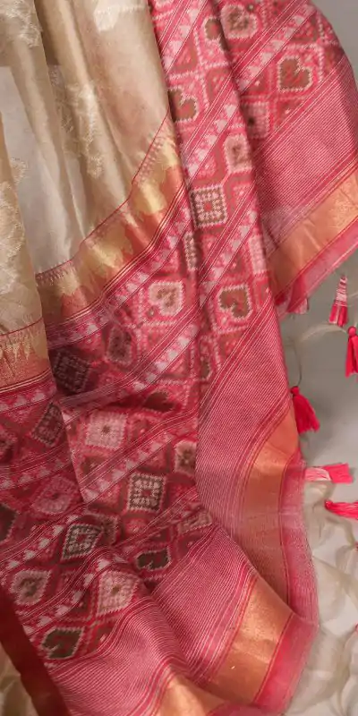 YNF 7503 Cream Color Jacquard Silk Printed With Zari Weaving Work Casual, Wedding, Festive, Events . Expected Delivery  4-6 Working Days @2199/- only                                | Sarees, Bollywood Sarees, Creative Sarees, Designer Sarees, Embroidered Sarees, Ethnic Saree, Modern Digital sarees, Party Wear Sarees